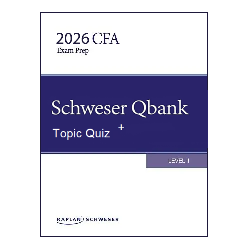 cfa schweser qbank level 2 2026